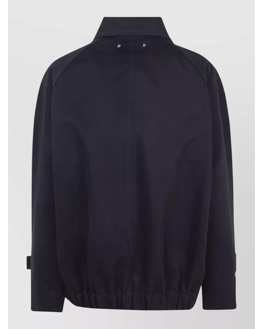 Golden Goose Deluxe Brand Black Cotton Short Single-Breasted Trench Coat