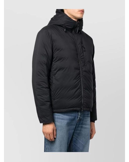 Canada Goose Black Down Hooded Puffer Jacket for men