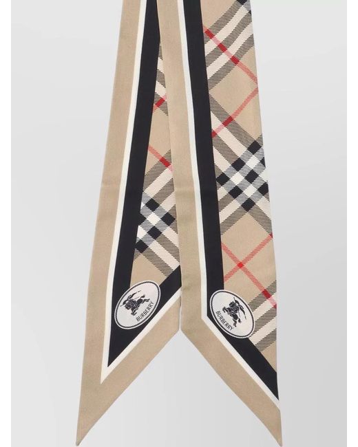 Burberry Multicolor Rectangular Check Pattern Scarf Accessory