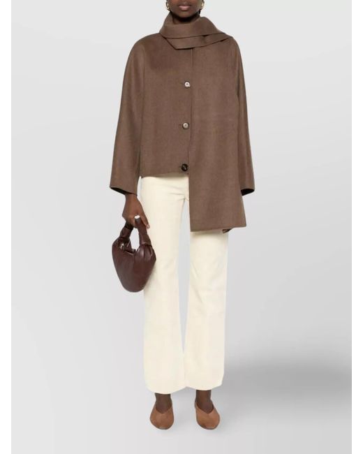 7 For All Mankind Natural Corduroy Straight-Leg Trousers