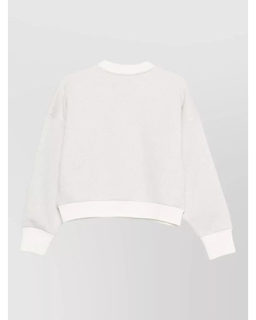 Emporio Armani White Logo Print Sweatshirt