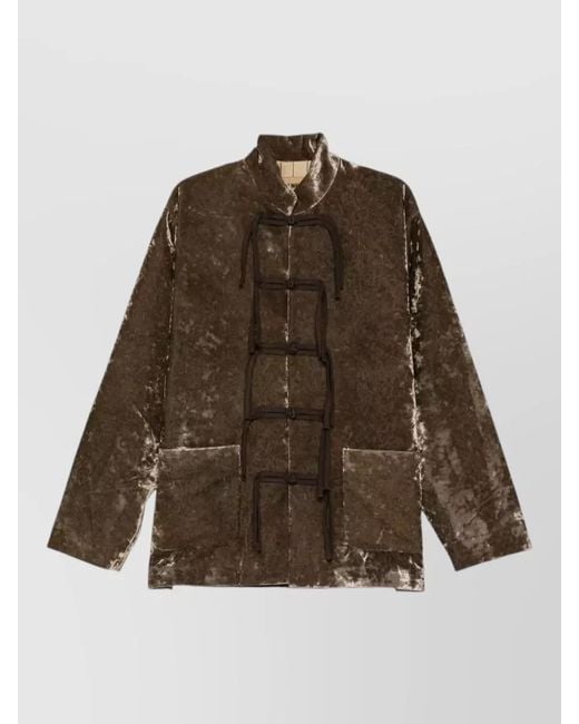 Uma Wang Brown Velvet Jacket for men