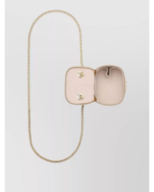 Marc Jacobs Natural The Mini Vanity Leather Crossbody Bag