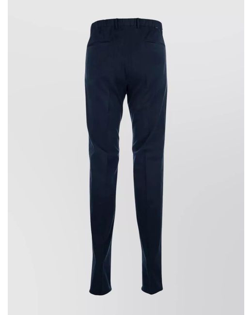 Incotex Blue Straight-Leg Trousers for men