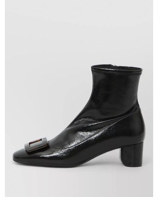 Roger Vivier Black Stretch Ankle Boots