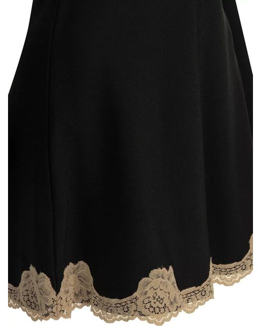 Valentino Black Flared Mini Dress