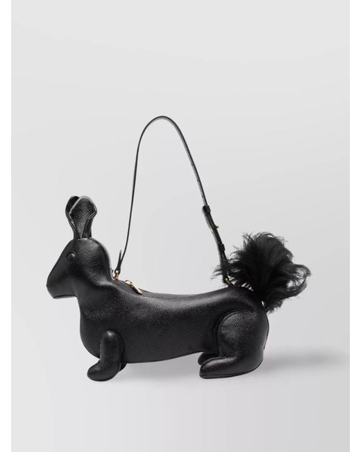 Thom Browne Multicolor Pebble Grain Leather Rabbit Shoulder Bag