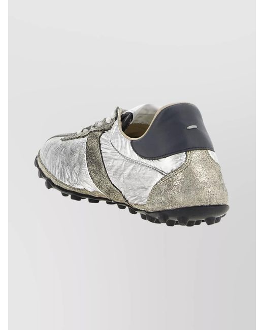 Maison Margiela Metallic Paneled Low-Top Sneakers for men