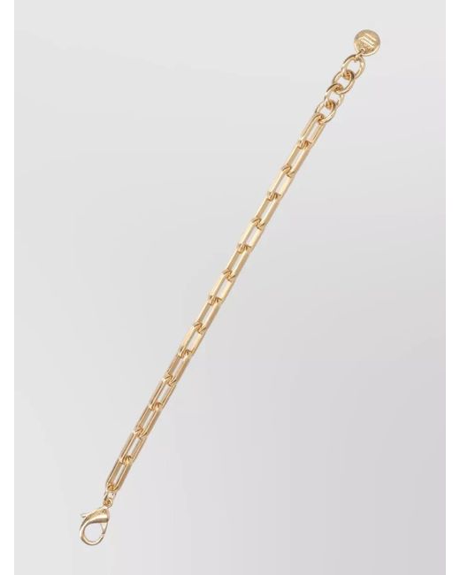 Mulberry Metallic Chain Link Bracelet Adjustable Length Design