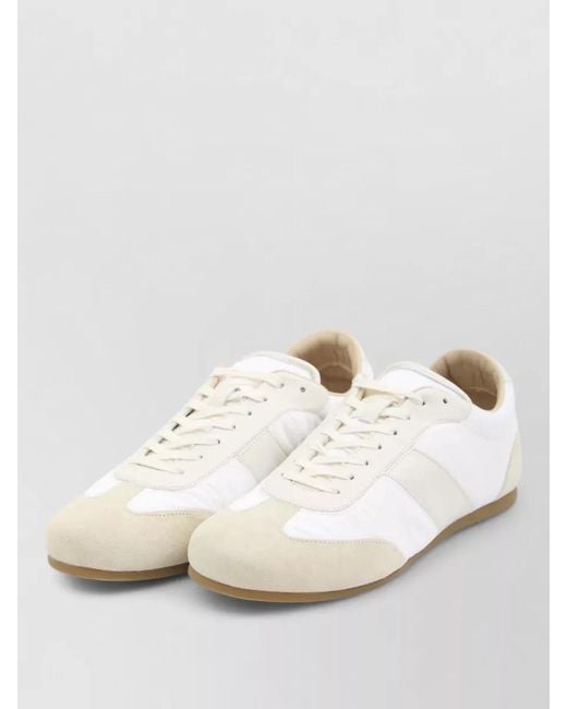 Lemaire White Calfskin Low-Top Sneakers