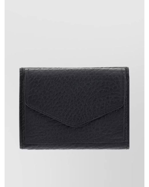 Maison Margiela Blue Leather Compact Wallet