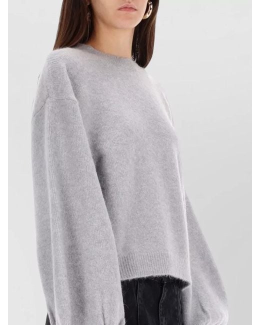 ROTATE BIRGER CHRISTENSEN White Wide Sleeve Sweater