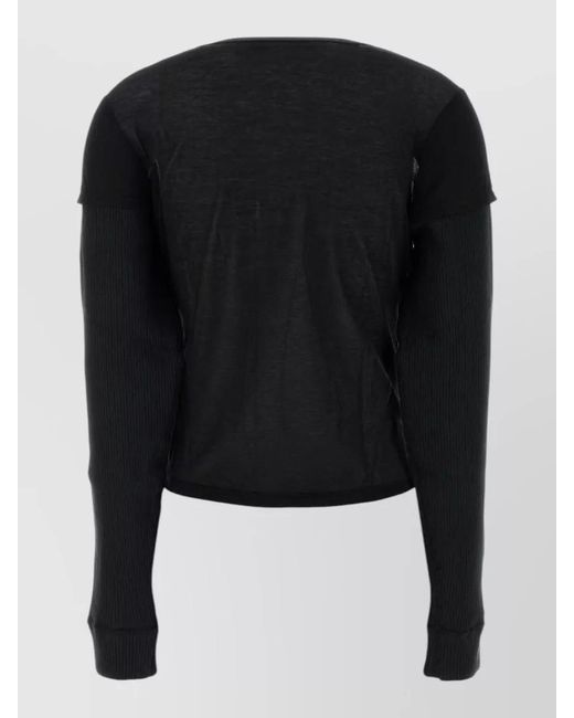 Our Legacy Black Cotton Blend Cardigan