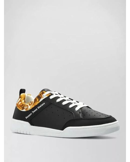 Versace Jeans Couture Multicolor Leather Logo Low-Top Sneakers for men
