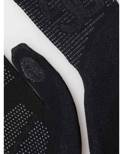 Dolce & Gabbana Black Logo Cotton Gloves for men