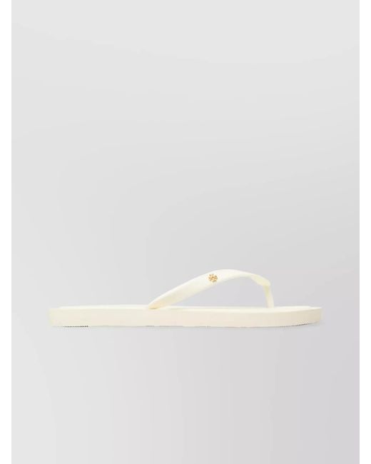 Tory Burch Natural Padded Thong Strap Slide Sandal
