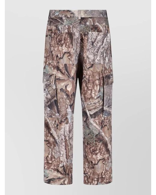 Represent White Straight-Leg Trousers for men