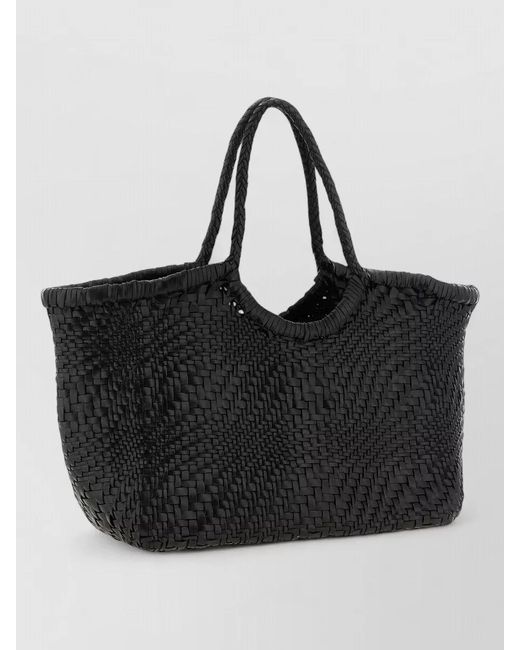 Dragon Diffusion Black Nantucket Big Leather Beach Bag