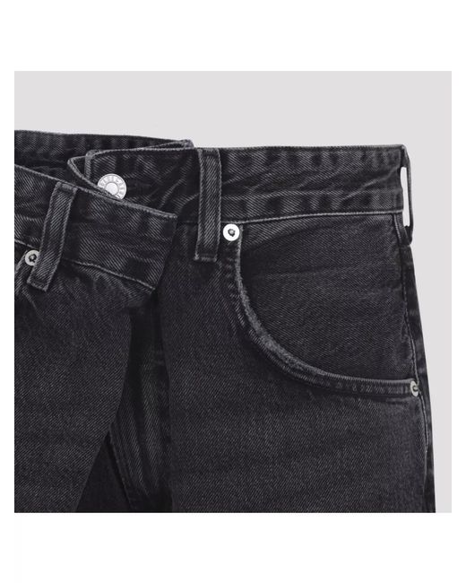 Agolde Blue Cotton Wide-Leg Jeans
