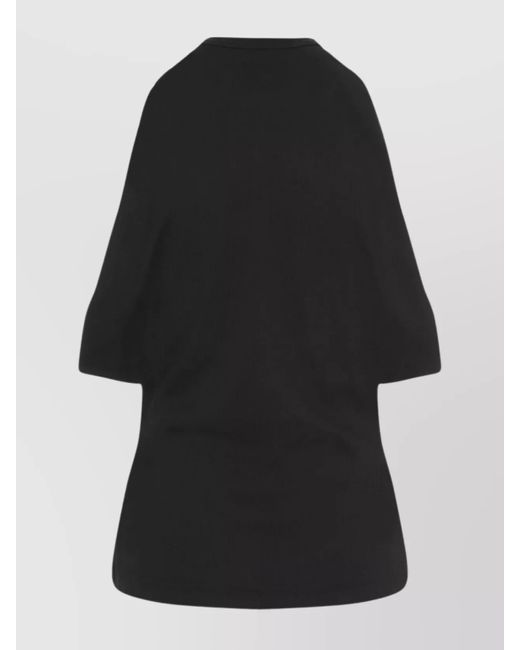 McQueen Black Ribbed Cotton Tank Top