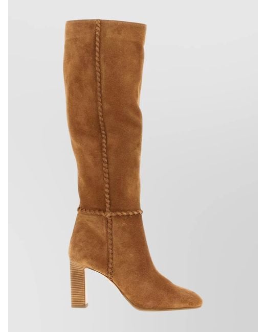 Aquazzura Brown Leather Indy Boots