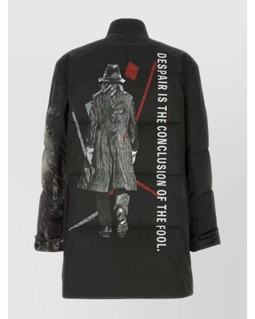 Yohji Yamamoto Black Polyester Padded Jacket for men