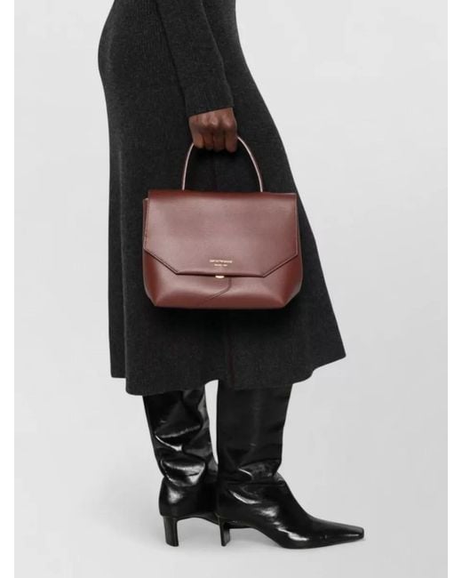 Emporio Armani Brown Medium Leather Shoulder Bag Top Handle