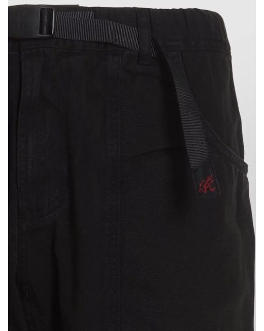 Gramicci Black Gadget Trousers Tailored Cut Back Pocket for men
