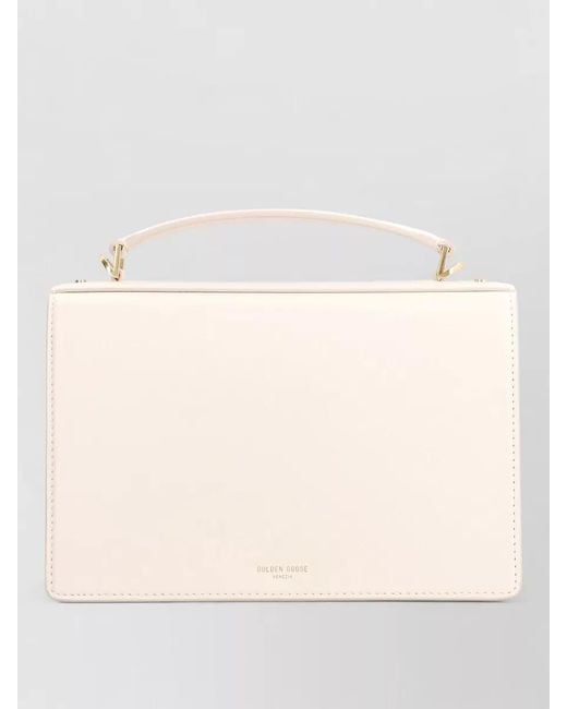 Golden Goose Deluxe Brand Natural Venezia Leather Crossbody Clutch Bag
