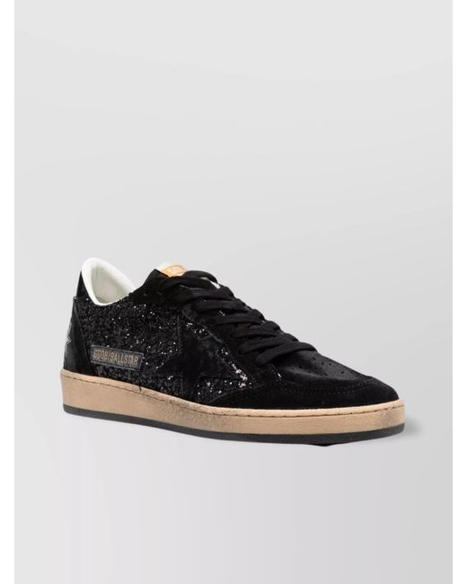Golden Goose Deluxe Brand Black Leather Low-Top Sneakers