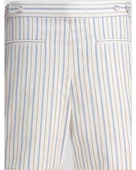 McQueen White Tailored Shorts for men