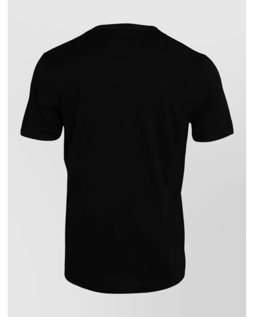 Dolce & Gabbana Black Cotton Crew Neck Short Sleeve T-Shirt for men