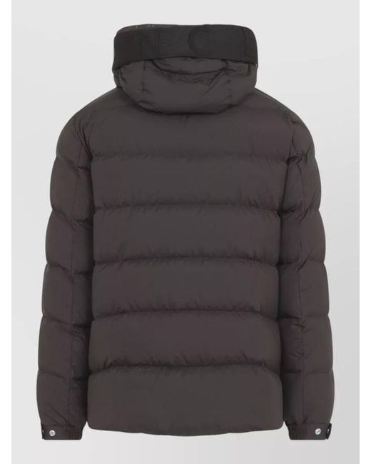 Moncler Black Down Quilted Hooded Puffer Jacket for men