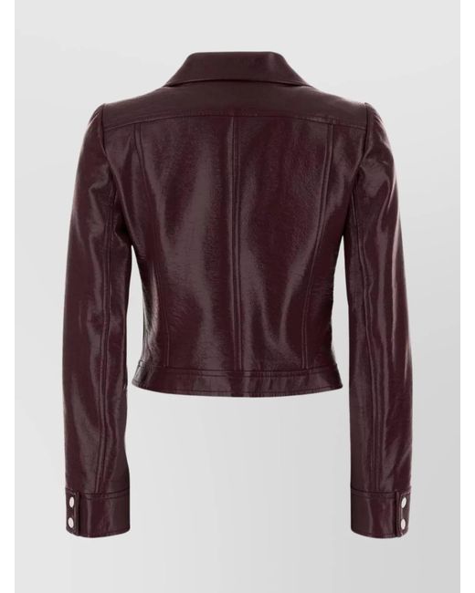 Courreges Multicolor Vinyl Blazer With Collared Neck And Long Sleeves