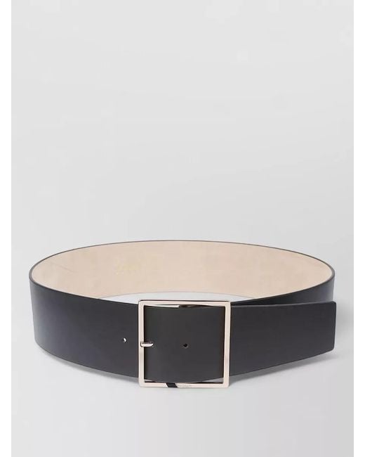 Max Mara Gray Adjustable Belt Smooth Finish Wide Strap