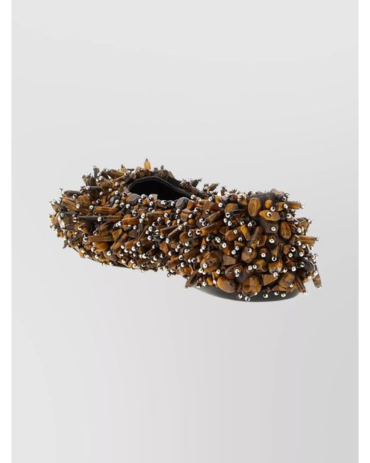 Dries Van Noten Multicolor Beaded Ballerina Flats