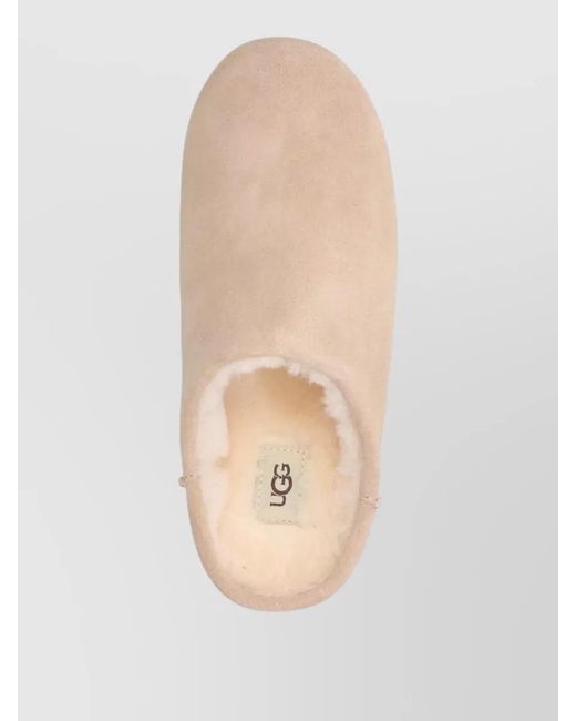 Ugg Natural Suede Leather Mules