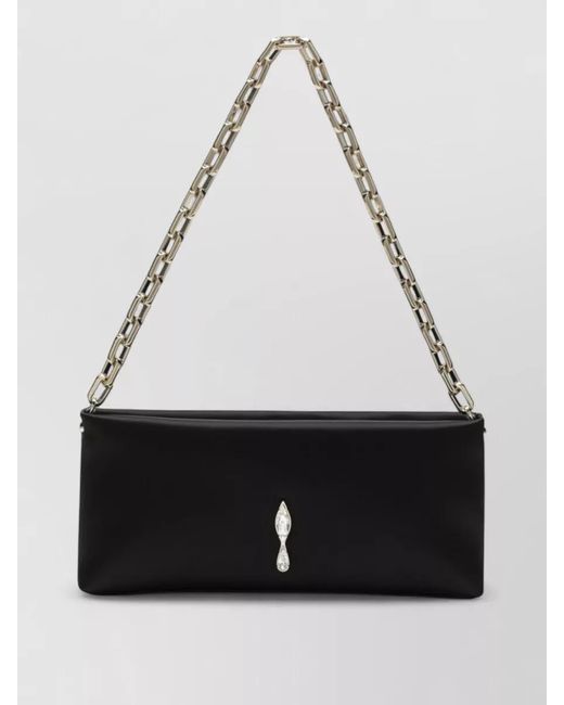 Christian Louboutin Black Loubi54 Clutch Bag