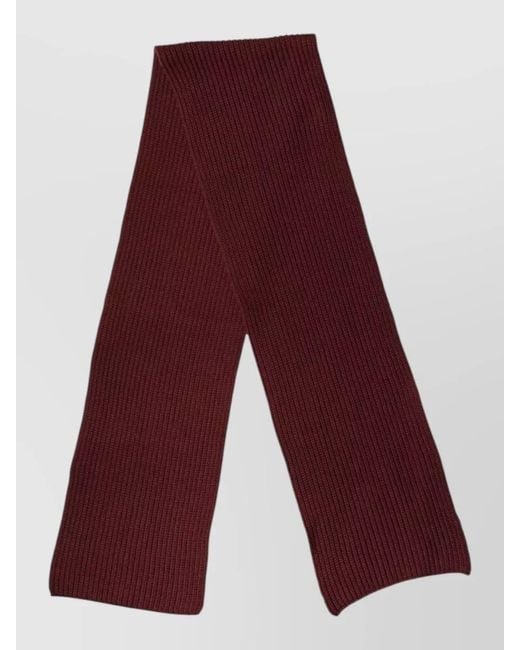 Dolce & Gabbana Red Cashmere Knitted Neckwrap Shawl Scarf for men