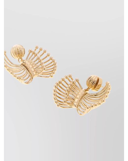 Miu Miu Metallic Metal Earrings