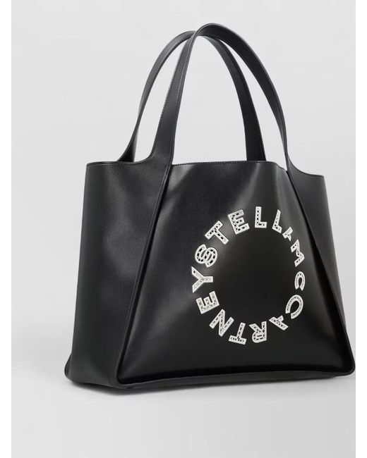 Stella McCartney Black Stella Logo Tote Bag