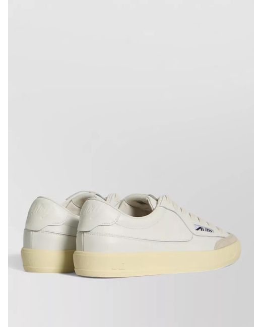 Autry Natural Windscape Low Top Canvas Leather Sneakers for men