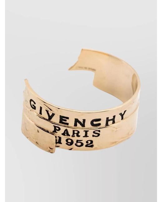 Givenchy Natural Brass Hoop Earrings