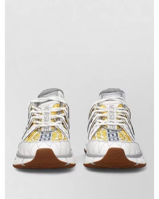 Versace Metallic Fabric Low-Top Sneakers