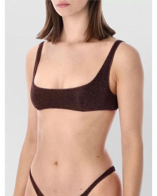 Oseree Natural Lumiere Sporty Scoop Neckline Swimsuit