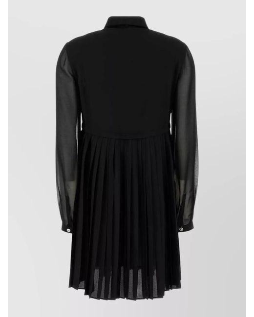 Versace Black Crepe Mini Dress