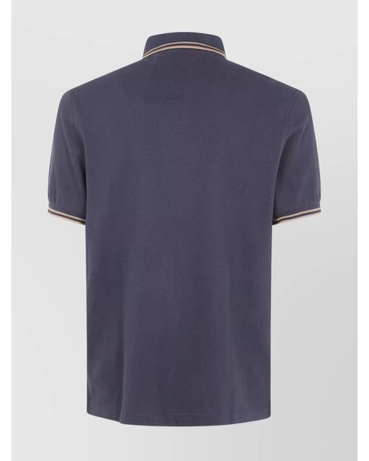 Fred Perry Blue Cotton Polo Shirt for men