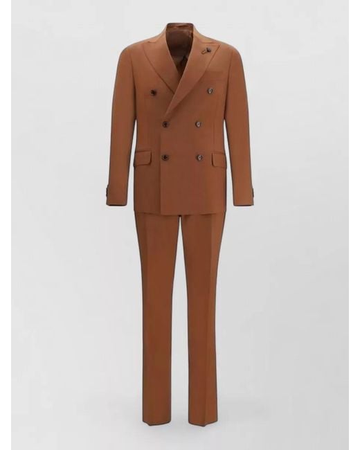 Lardini Brown Cotton Two-Piece Suit for men