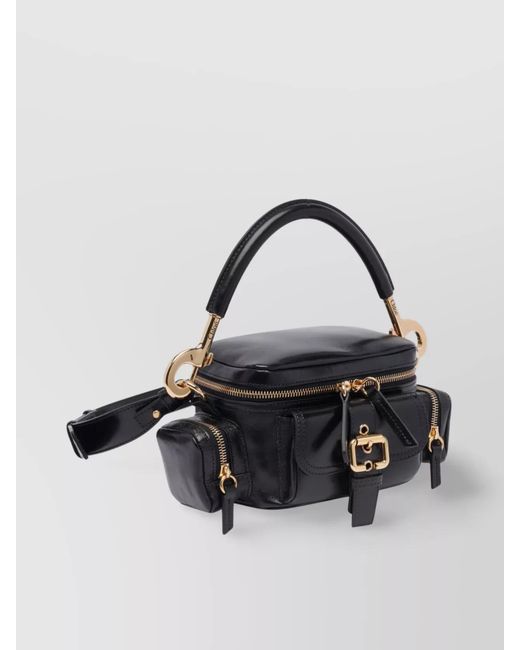 Chloé Metallic Camera Bag Small Leather Shoulder Bag