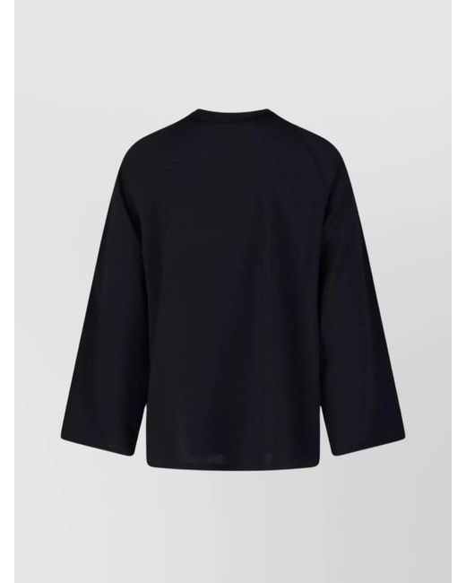 Y-3 Blue Long-Sleeve Sweatshirt